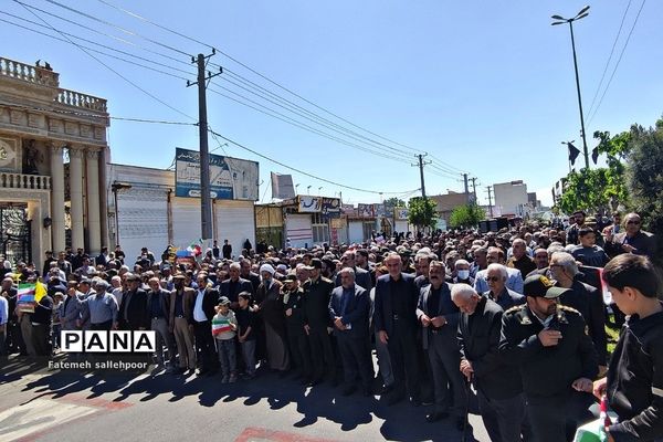 حضور پرشور دهه‌نودی‌ها در راهپیمایی روز قدس شهرستان قرچک