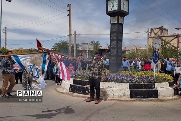 حضور پر شور مردم سروستان در راهپیمایی روز قدس