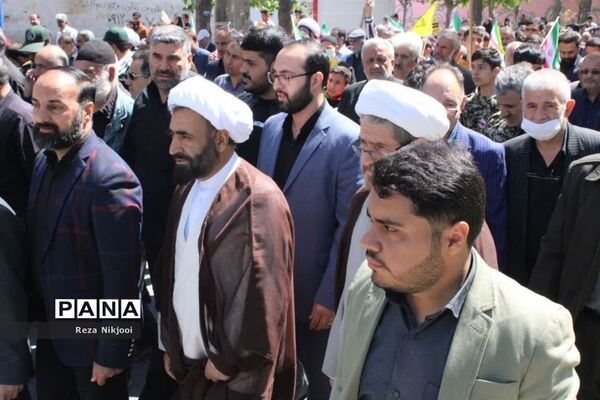 حمایت پرشور گلستانی‌ها از مردم فلسطین در راهپیمایی روز قدس