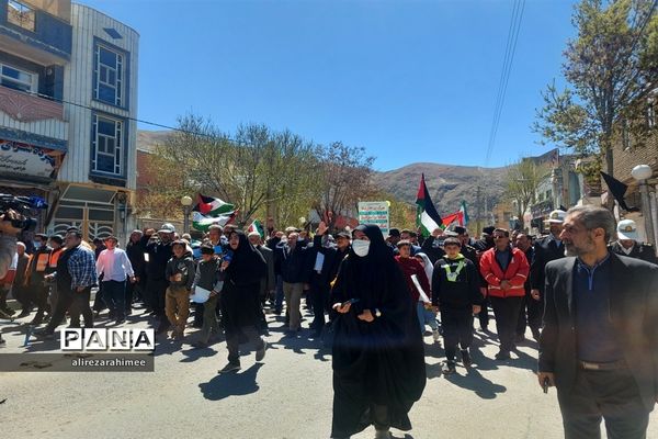برگزاری مراسم راهپیمایی روز قدس در شهرستان فیروزکوه