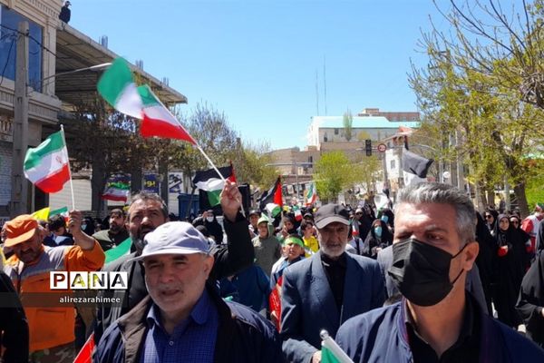 برگزاری مراسم راهپیمایی روز قدس در شهرستان فیروزکوه