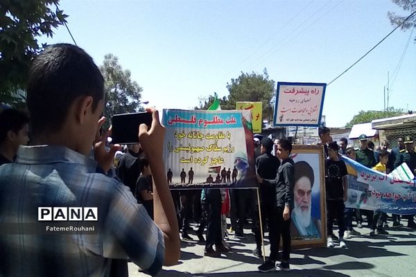 حضور پرشور مردم ولایتمدار خلیل‌آباد در روز قدس