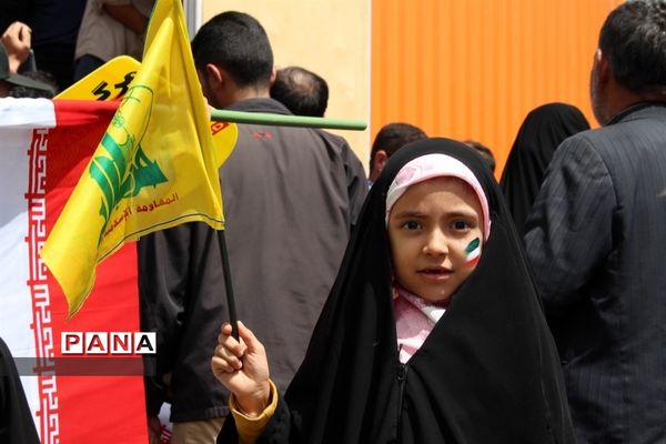 حضور گسترده دانش‌آموزان در راهپیمایی روز قدس