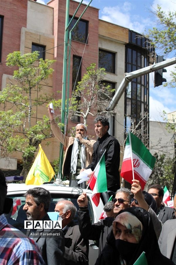 راهپیمایی باشکوه روز قدس در استان مرکزی