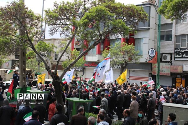 راهپیمایی باشکوه روز قدس در استان مرکزی