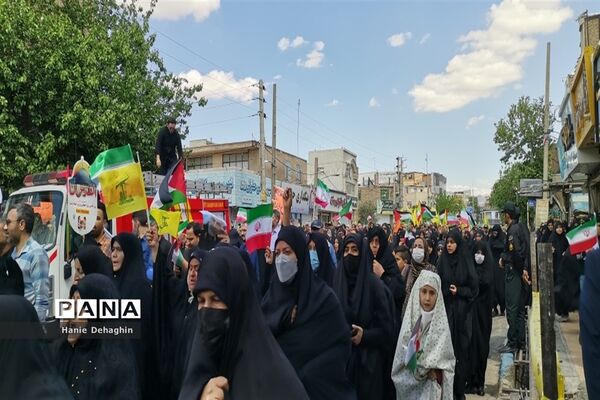 حضور پرشور مردم غیور شهرستان پاکدشت در راهپیمایی روز قدس