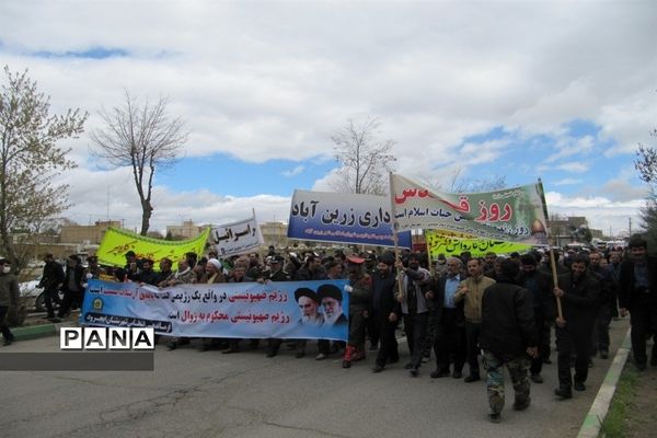 حضور دانش‌آموزان ایجرودی در راهپیمایی روز قدس