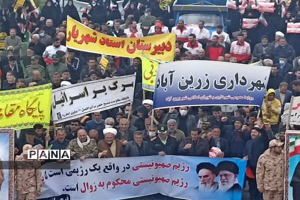 حضور دانش‌آموزان ایجرودی در راهپیمایی روز قدس