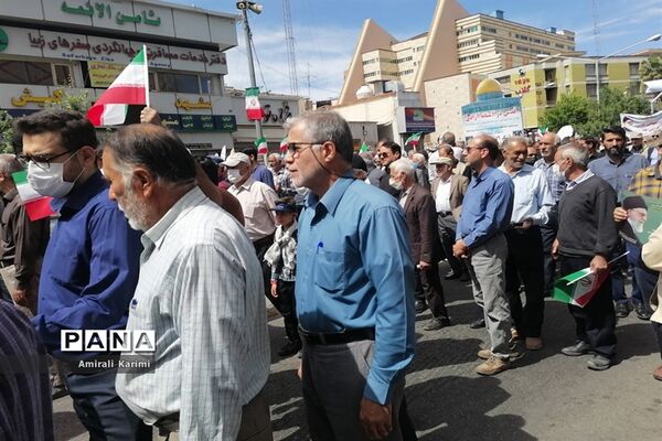 حضور پررنگ کودکان و نوجوانان شیرازی در راهپیمایی روز قدس