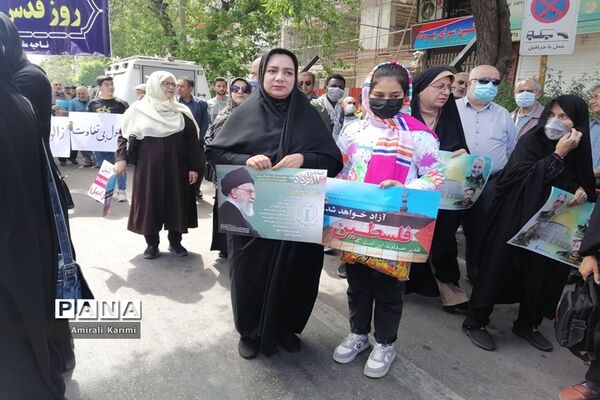 حضور پررنگ کودکان و نوجوانان شیرازی در راهپیمایی روز قدس