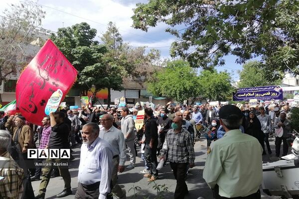 حضور پررنگ کودکان و نوجوانان شیرازی در راهپیمایی روز قدس