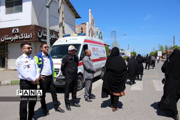 راهپیمایی پرشکوه مردم شریف شهرستان نور در روز قدس