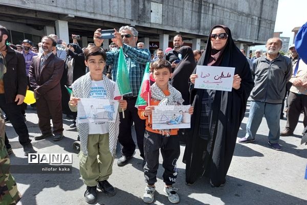 راهپیمایی روز قدس در قائمشهر