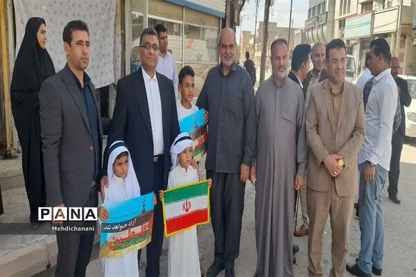حضور حماسی مردم دشت آزادگان در راهپیمایی روز قدس