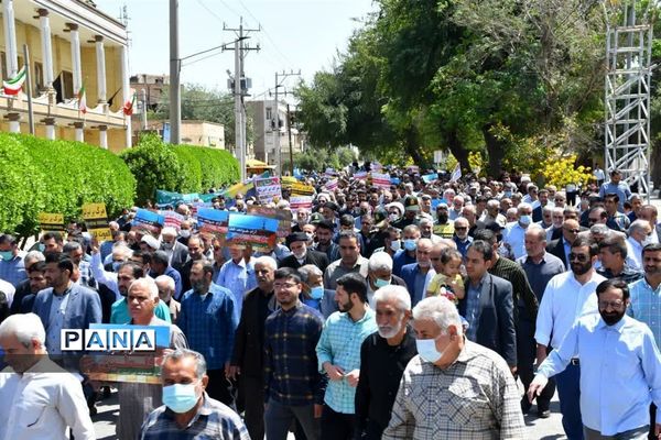 راهپیمایی روز قدس در اندیمشک