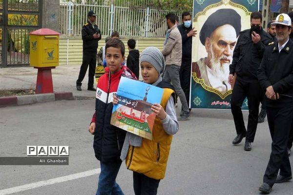 حماسه حضور مردم آذرشهر در راهپیمایی روز قدس