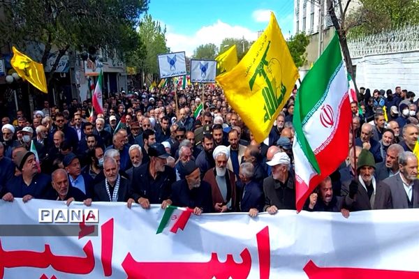 راهپیمایی روز قدس در زنجان