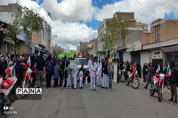 حضور مردم خرمدره در راهپیمایی روز قدس