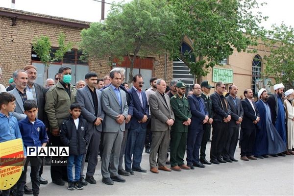 راهپیمایی باشکوه روز قدس در شهر صفی آباد