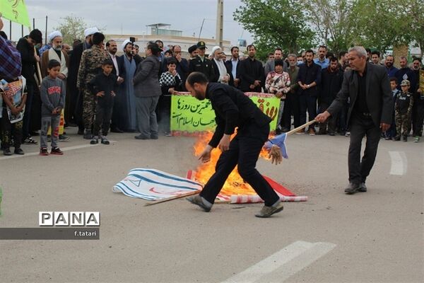 راهپیمایی باشکوه روز قدس در شهر صفی آباد