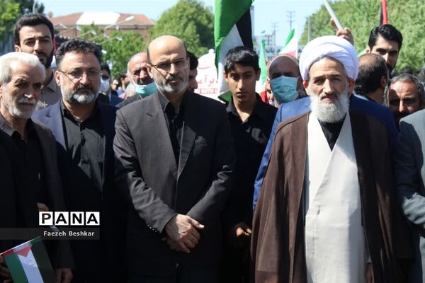 حضور جامعه فرهنگیان مرکز استان مازندران در راهپیمایی روز جهانی قدس