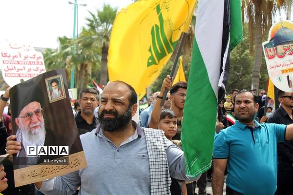 حضور پرشور مردم هرمزگان برای دفاع از مظلومان در روز قدس