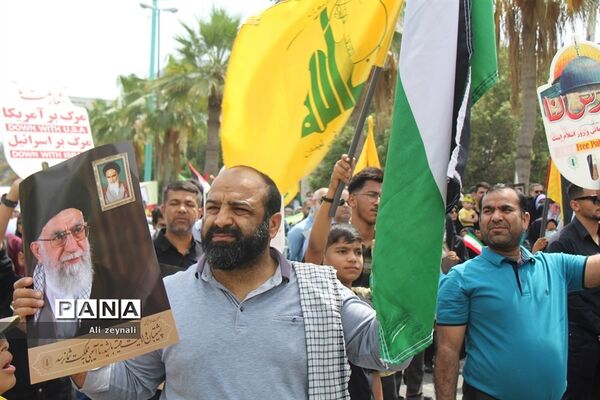 حضور پرشور مردم هرمزگان برای دفاع از مظلومان در روز قدس