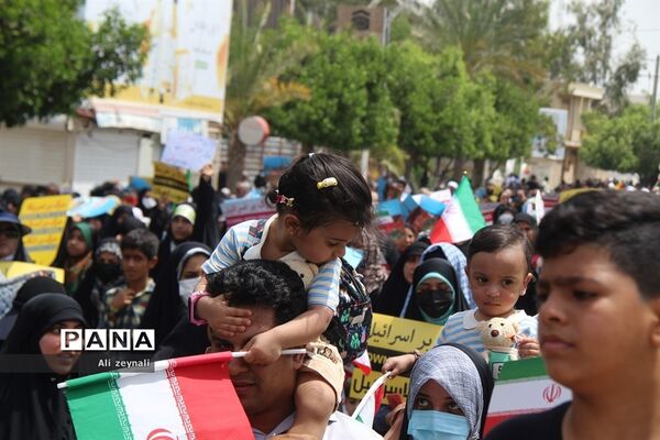 حضور پرشور مردم هرمزگان برای دفاع از مظلومان در روز قدس