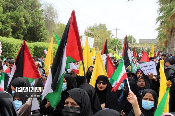 حضور پرشور مردم هرمزگان برای دفاع از مظلومان در روز قدس