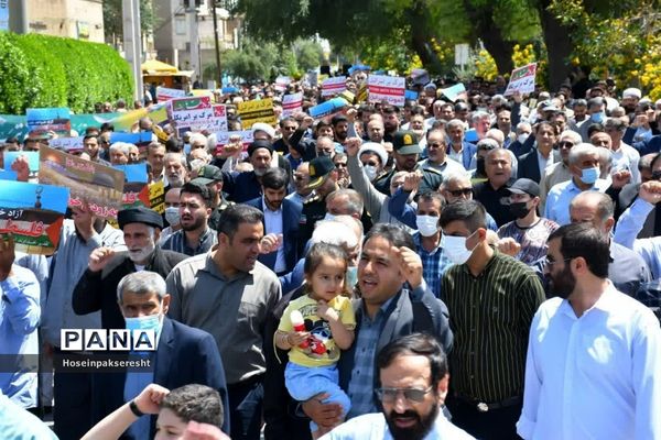 راهپیمایی روز قدس در اندیمشک