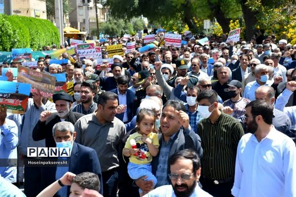 راهپیمایی روز قدس در اندیمشک