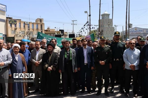 راهپیمایی روز قدس در اندیمشک