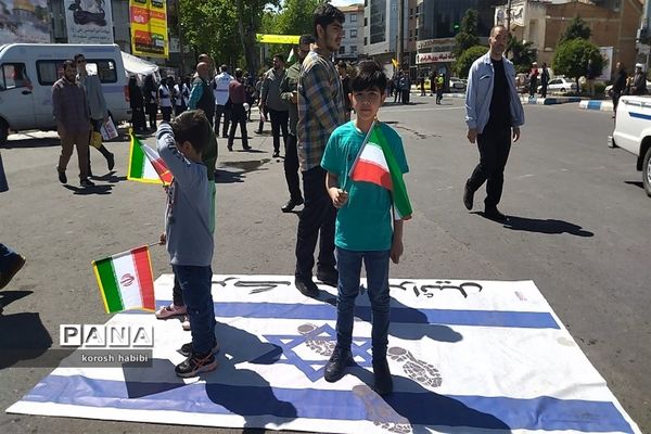 راهپیمایی روز قدس در آمل