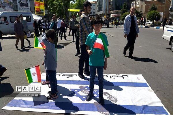 راهپیمایی روز قدس در آمل