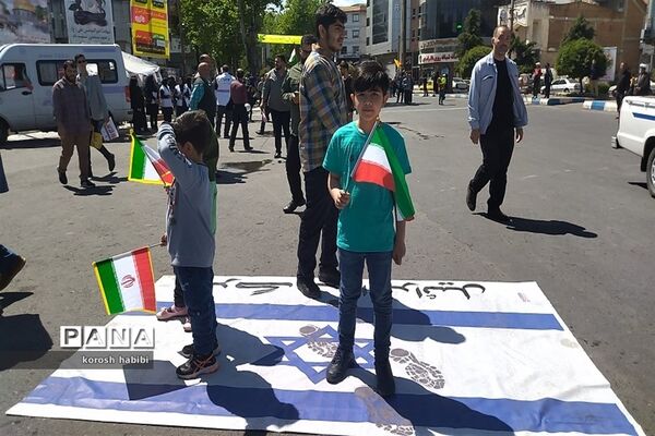 راهپیمایی روز قدس در آمل