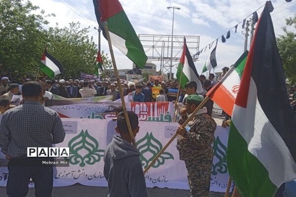 راهپیمایی روز قدس در استان گلستان