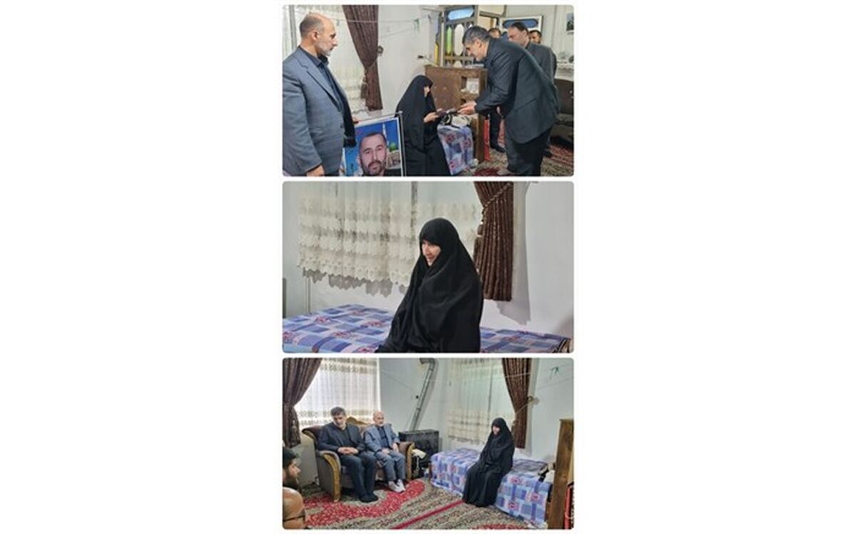دیدار مدیرکل آموزش و پرورش استان گیلان با ۴ خانواده شهید در لنگرود