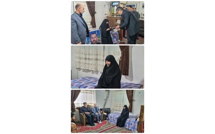 دیدار مدیرکل آموزش و پرورش استان گیلان با ۴ خانواده شهید در لنگرود