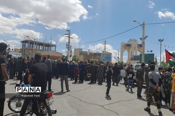 راهپیمایی روز قدس در شهر جعفریه قم
