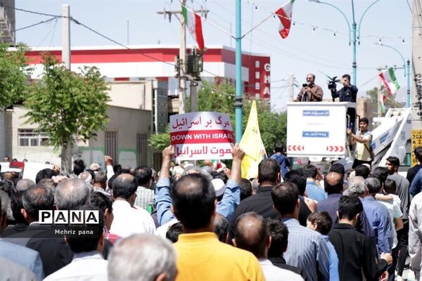 حضور باشکوه مردم مهریز در راهپیمایی روز قدس