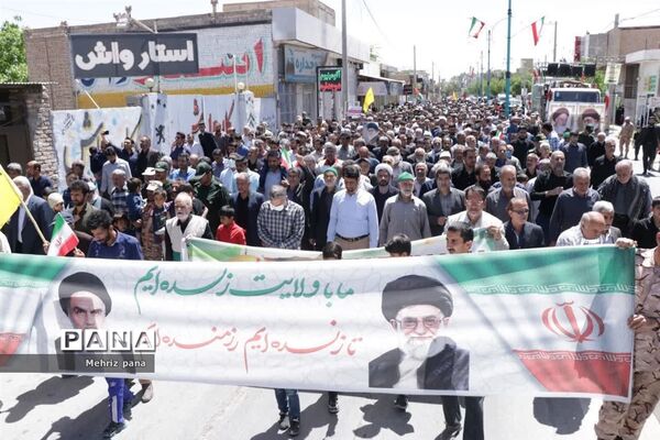 حضور باشکوه مردم مهریز در راهپیمایی روز قدس