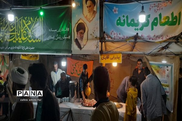 سفره اطعام کریمانه در شهرستان نور