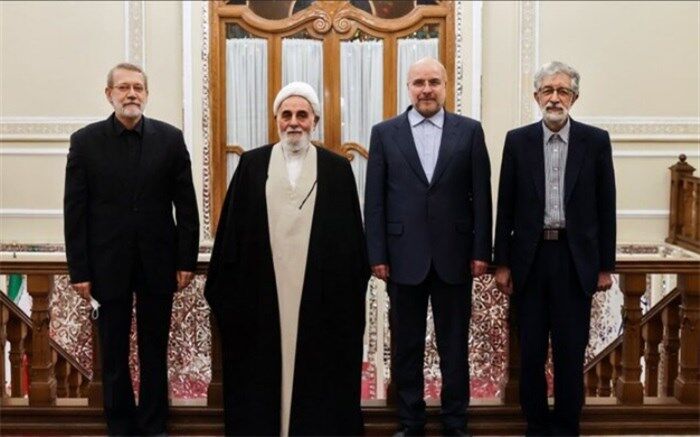 افطاری قالیباف با روسای سابق مجلس