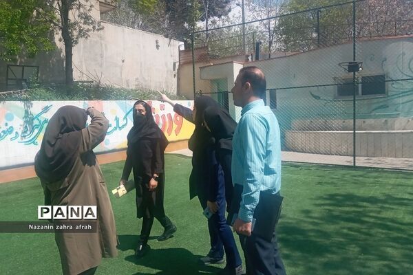 بازدید سرگروه استانی تربیت‌بدنی از مدارس رودهن