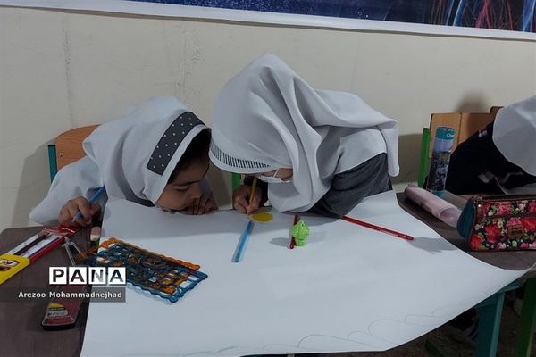 مسابقه نقاشی زمین پاک در پژوهش‌سرای باقرالعلوم قرچک