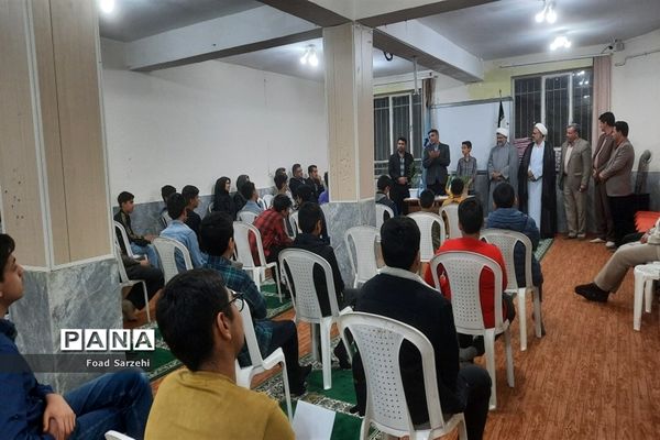 برگزاری مراسم جشن تکلیف دانش‌آموزان پایه هشتم دبیرستان تیزهوشان در شهرستان تربت جام