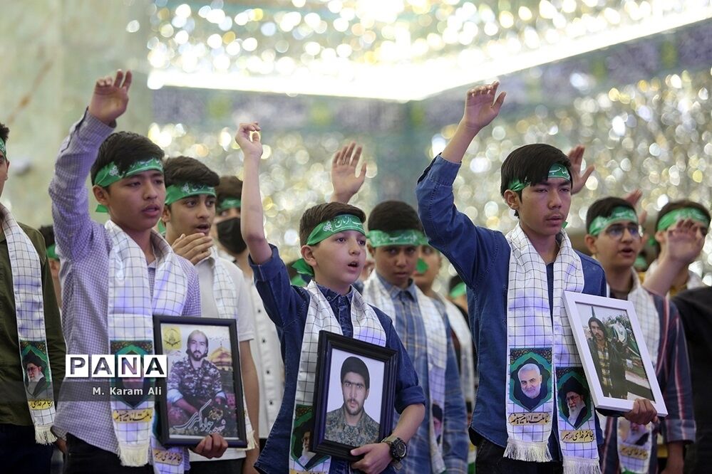 جشن پسران روزه‌اولی در حرم حضرت معصومه(س)