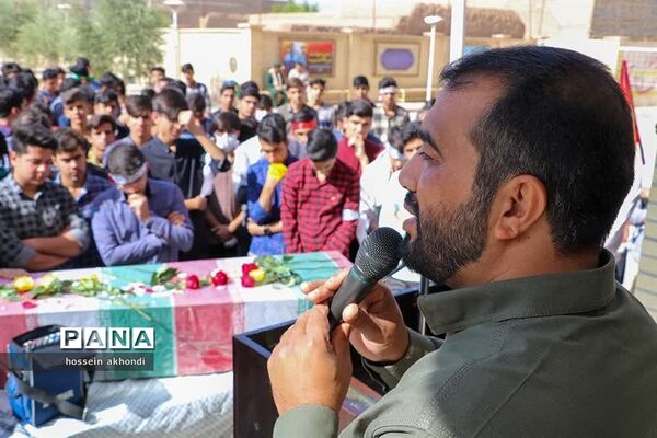 میزبانی باشکوه مدارس شهرستان میبد از شهید گمنام