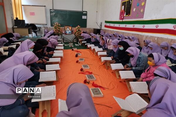 مراسم وداع با رمضان در مدارس شهرستان اقلید