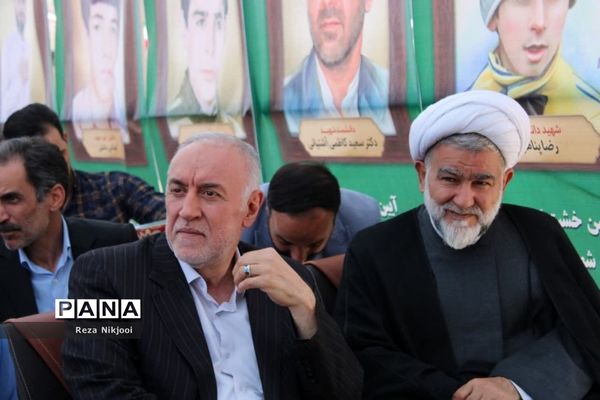 آیین خشت‌گذاری ۱۴۰ باب کلاس درس در شهرستان بهارستان